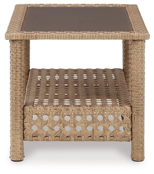 Braylee Outdoor Loveseat with Table (Set of 2) - Home Discount Furniture - NJ-linden