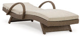 Beachcroft Outdoor Chaise Lounge with Cushion - Home Discount Furniture - NJ-linden