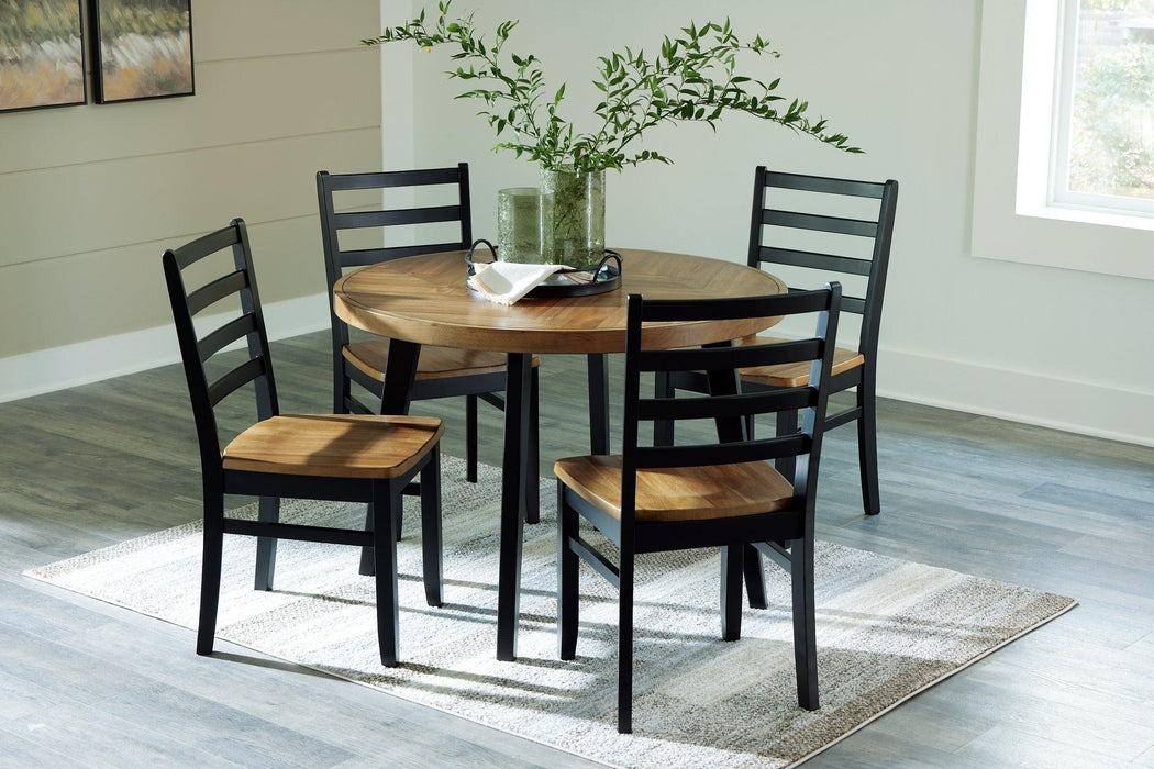 Blondon Dining Table and 4 Chairs (Set of 5) - Home Discount Furniture - NJ-linden