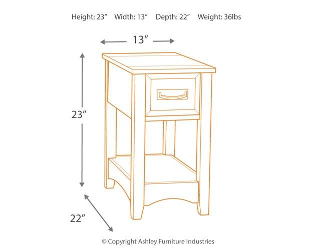 Breegin Chairside End Table - Home Discount Furniture - NJ-linden