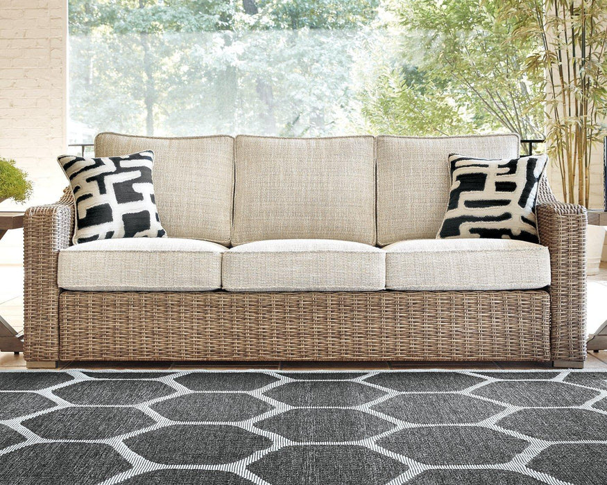 Beachcroft Beachcroft Nuvella Sofa with Coffee and End Table - Home Discount Furniture - NJ-linden