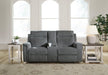 Barnsana Power Reclining Loveseat with Console - Home Discount Furniture - NJ-linden