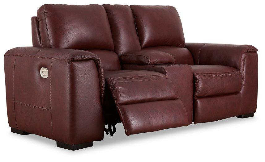 Alessandro Power Reclining Loveseat with Console - Home Discount Furniture - NJ-linden