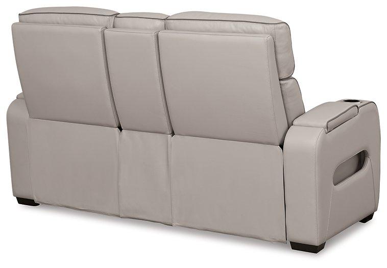 Boyington Power Reclining Loveseat with Console - Home Discount Furniture - NJ-linden