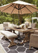 Beachcroft Dining Table with Umbrella Option - Home Discount Furniture - NJ-linden