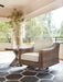 Beachcroft Outdoor Swivel Lounge with Cushion - Home Discount Furniture - NJ-linden