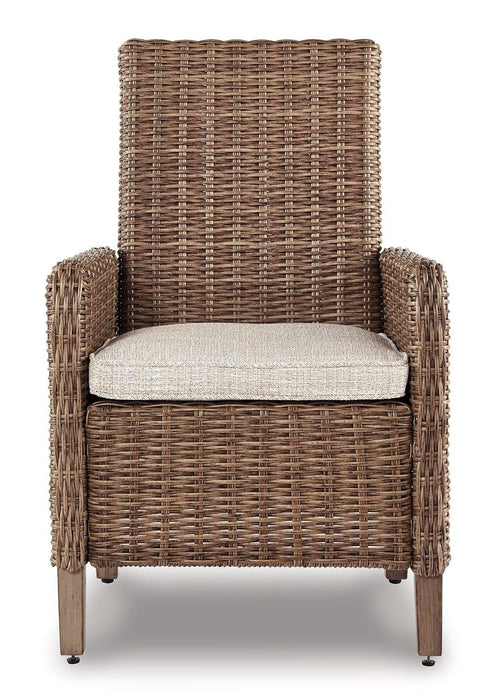 Beachcroft Outdoor Arm Chair with Cushion (Set of 2) - Home Discount Furniture - NJ-linden