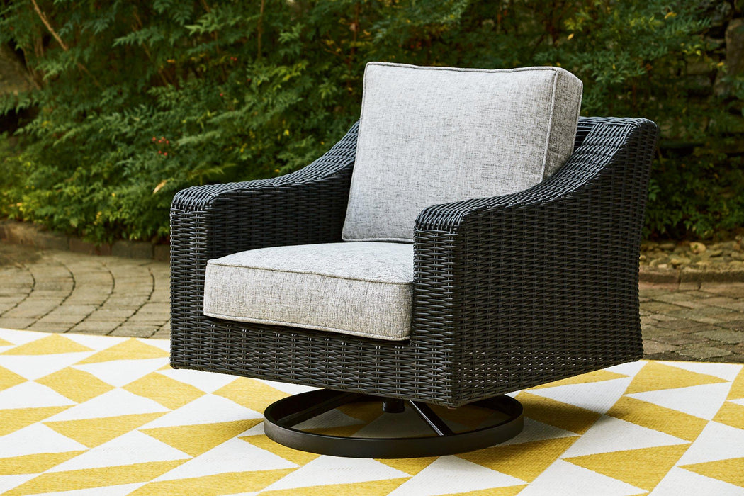 Beachcroft Outdoor Swivel Lounge with Cushion - Home Discount Furniture - NJ-linden