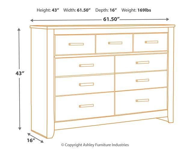 Brinxton Dresser and Mirror - Home Discount Furniture - NJ-linden