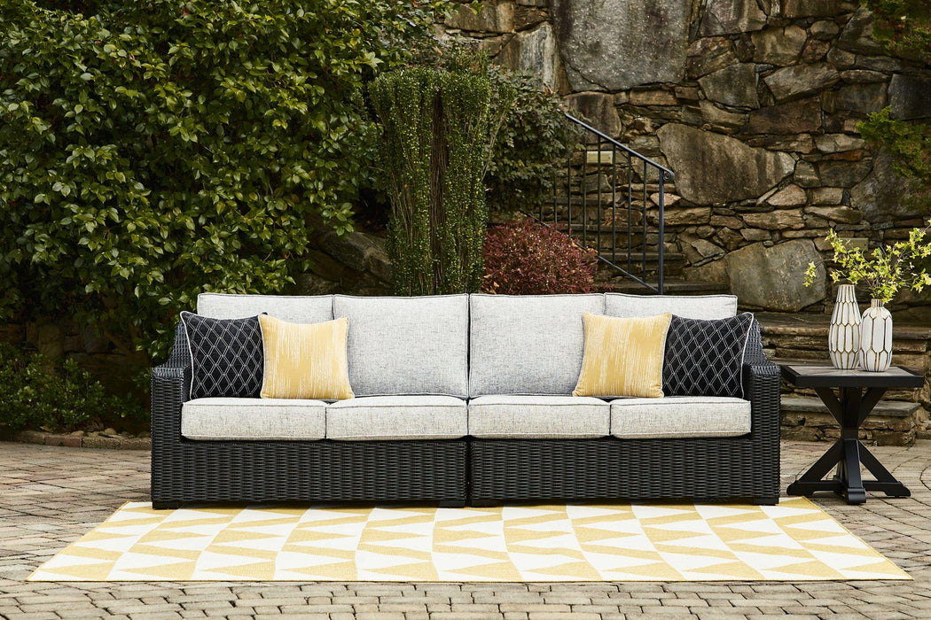 Beachcroft 2-Piece Outdoor Loveseat with Cushion - Home Discount Furniture - NJ-linden