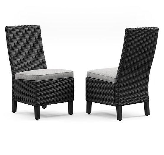 Beachcroft Outdoor Side Chair with Cushion (Set of 2) - Home Discount Furniture - NJ-linden