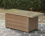 Beachcroft Beachcroft Fire Pit Table with Four Nuvella Swivel Lounge Chairs - Home Discount Furniture - NJ-linden