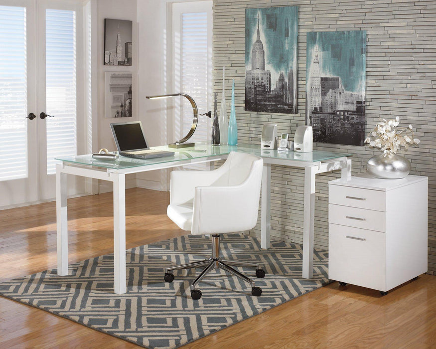 Baraga Home Office L-Desk - Home Discount Furniture - NJ-linden