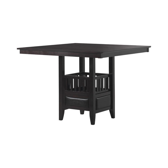 Jaden Square Counter Height Table with Storage Espresso - Home Discount Furniture - NJ-linden