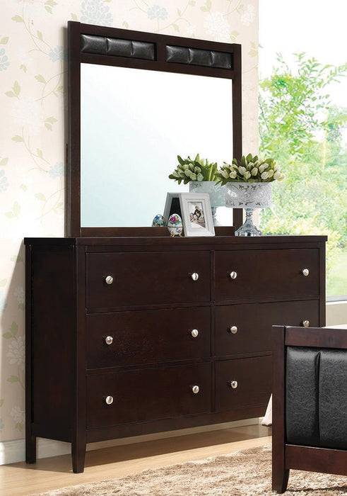 Carlton 6-drawer Rectangular Dresser Cappuccino - Home Discount Furniture - NJ-linden