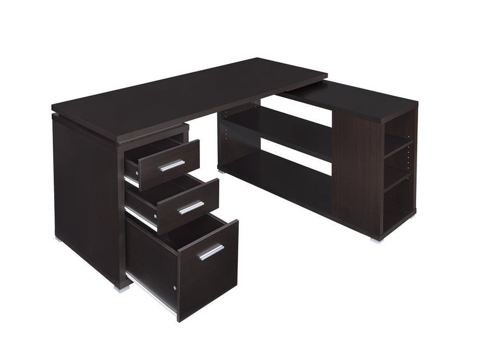 Yvette L-shape Office Desk - Home Discount Furniture - NJ-linden