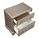 Bling Game 2-drawer Nightstand Metallic Platinum - Home Discount Furniture - NJ-linden
