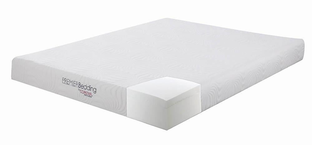 Keegan Queen Memory Foam Mattress White - Home Discount Furniture - NJ-linden