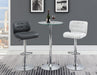 Abiline Glass Top Round Bar Table Chrome - Home Discount Furniture - NJ-linden