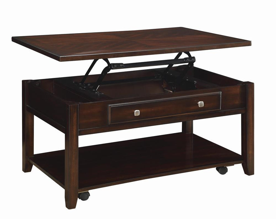 Baylor Lift Top Coffee Table with Hidden Storage Walnut - Home Discount Furniture - NJ-linden