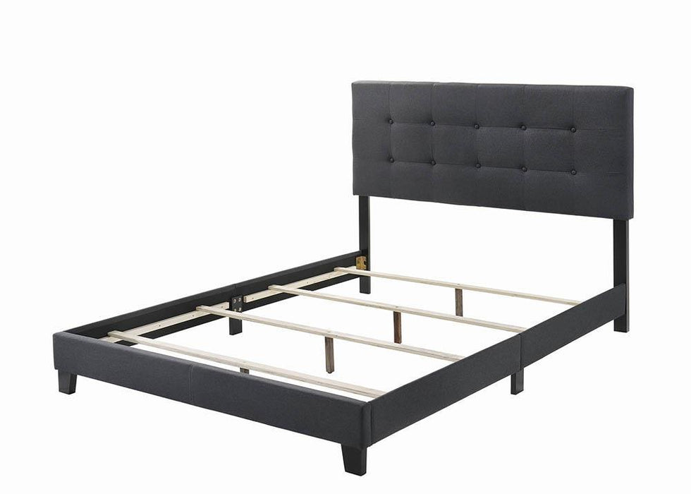 Mapes Upholstered Tufted Full Bed Charcoal - Home Discount Furniture - NJ-linden