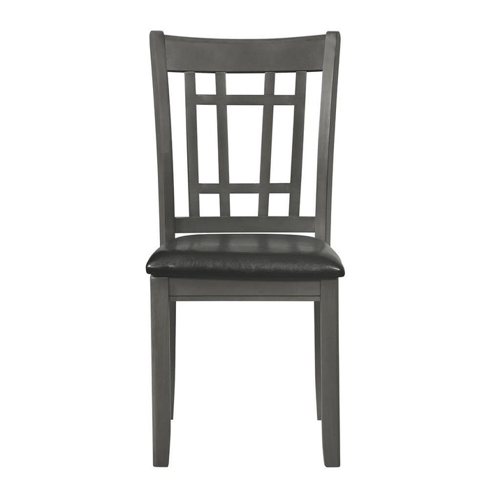 Lavon Padded Dining Side Chairs Medium Grey and Black (Set of 2) - Home Discount Furniture - NJ-linden