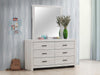 Brantford Rectangle Dresser Mirror Coastal White - Home Discount Furniture - NJ-linden
