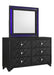 Penelope Rectangular Dresser Mirror Black - Home Discount Furniture - NJ-linden