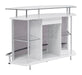 Gideon Crescent Shaped Glass Top Bar Unit with Drawer - Home Discount Furniture - NJ-linden
