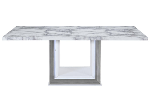 YLIME WHITE MARBLE DINING TABLE image