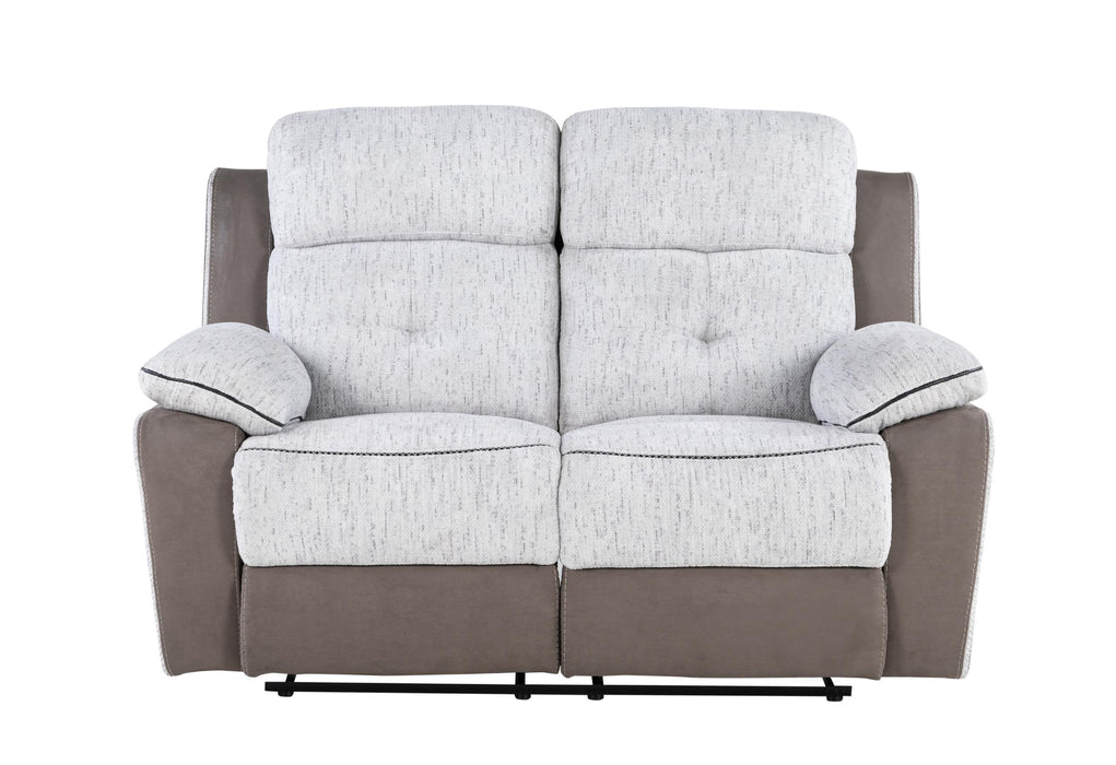 U5050 LIGHT GREY/DARK GREY 30 RECLINING LOVESEAT image