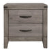 Homelegance Woodrow 2 Drawer Nightstand in Gray 2042-4 image