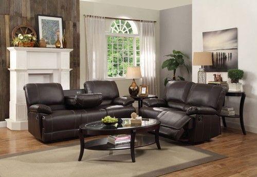 Cassville Double Reclining Sofa in Dark Brown 8403-3 - Home Discount Furniture - NJ-linden
