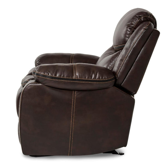 Homelegance Furniture Bastrop Glider Reclining Chair in Brown 8230BRW-1