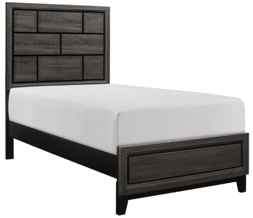 Homelegance Davi Twin Panel Bed in Gray 1645T-1* - Home Discount Furniture - NJ-linden