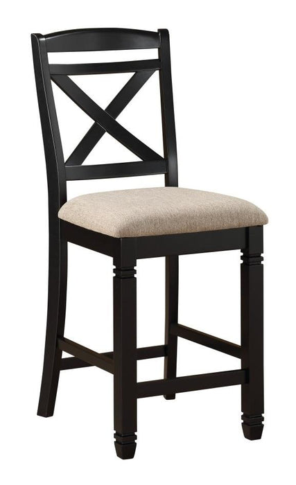 Homelegance Baywater Counter Height Chair in Black (Set of 2) - Home Discount Furniture - NJ-linden