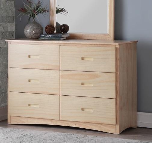 Homelegance Bartly 6 Drawer Dresser in Natural B2043-5 - Home Discount Furniture - NJ-linden