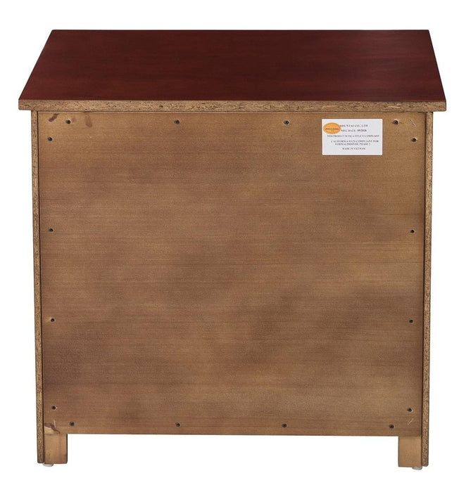 Homelegance Rowe 1 Drawer Night Stand in Dark Cherry B2013DC-4 - Home Discount Furniture - NJ-linden