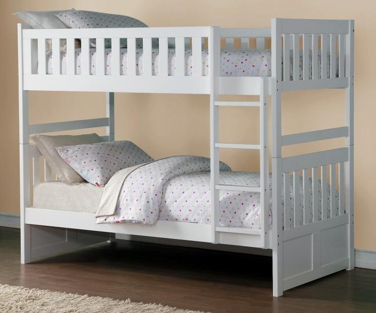 Homelegance Galen Twin/Twin Bunk Bed in White B2053W-1* - Home Discount Furniture - NJ-linden