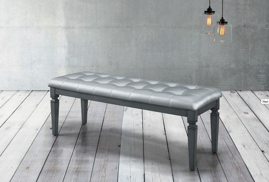 Homelegance Allura Bed Bench in Gray 1916GY-FBH - Home Discount Furniture - NJ-linden