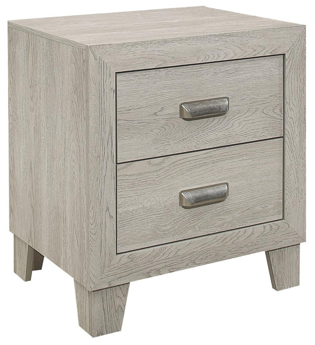 Homelegance Furniture Quinby 2 Drawer Nightstand in Light Brown 1525-4 - Home Discount Furniture - NJ-linden