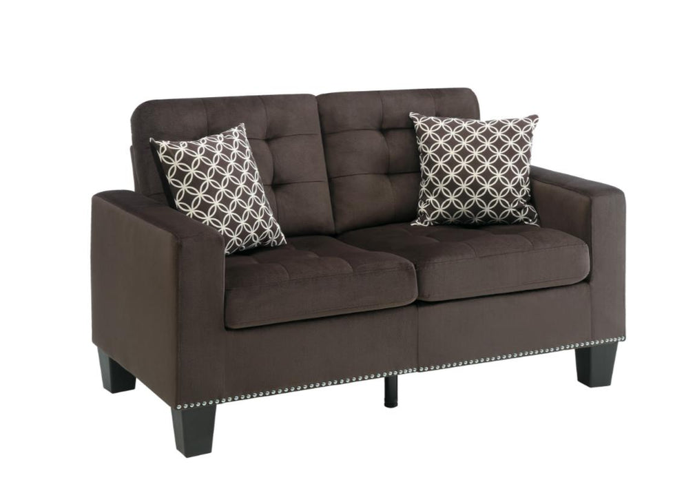 Homelegance Furniture Lantana Loveseat in Chocolate 9957CH-2 - Home Discount Furniture - NJ-linden