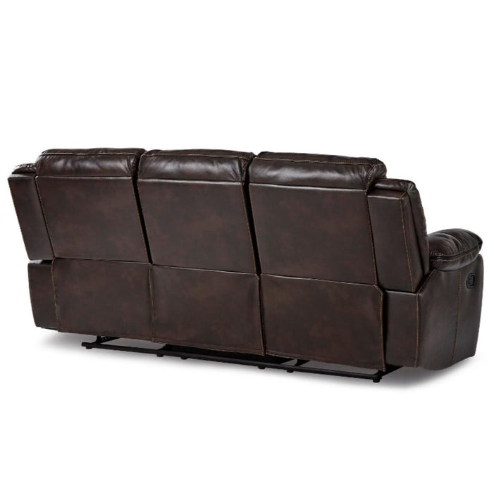 Homelegance Furniture Bastrop Double Reclining Sofa in Brown 8230BRW-3 - Home Discount Furniture - NJ-linden