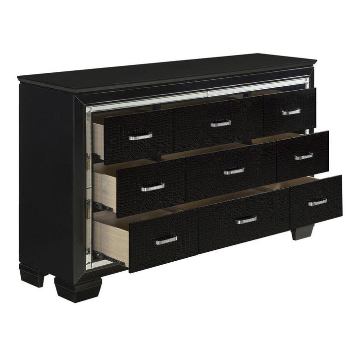 Homelegance Allura Dresser in Black 1916BK-5 - Home Discount Furniture - NJ-linden