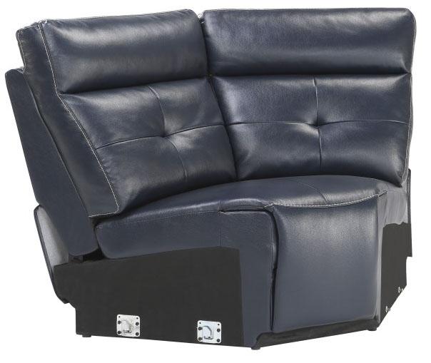 Homelegance Furniture Avenue Corner Seat in Navy 9469NVB-CR - Home Discount Furniture - NJ-linden