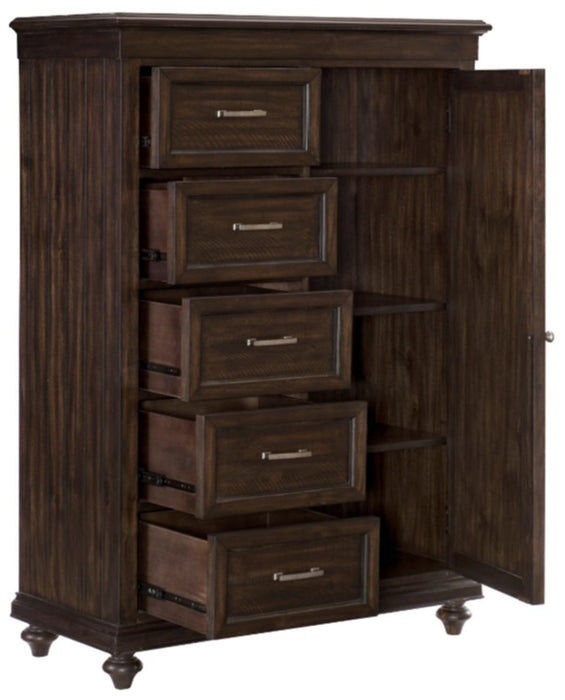 Homelegance Cardona Wardrobe Chest in Driftwood Charcoal 1689-10 - Home Discount Furniture - NJ-linden