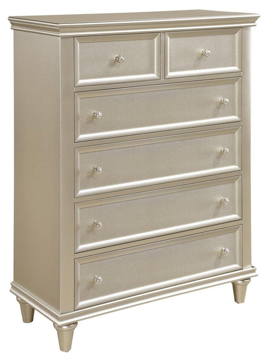 Homelegance Celandine 6 Drawer Chest in Silver 1928-9 - Home Discount Furniture - NJ-linden