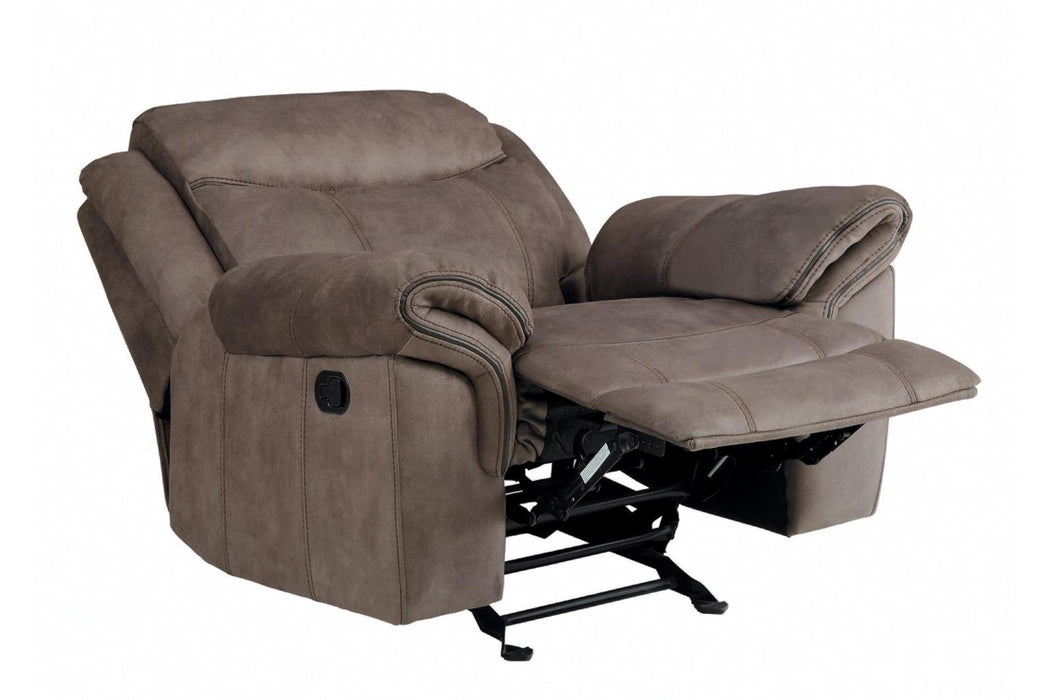 Homelegance Furniture Aram Glider Reclining Chair in Dark Brown 8206NF-1 - Home Discount Furniture - NJ-linden