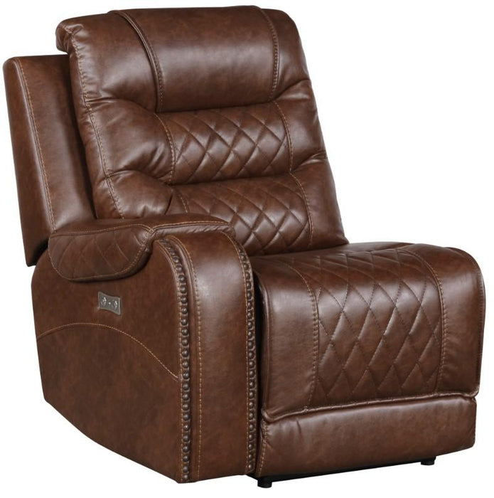 Homelegance Furniture Putnam Power Left Side Reclining Chair with USB Port in Brown 9405BR-LRPW - Home Discount Furniture - NJ-linden