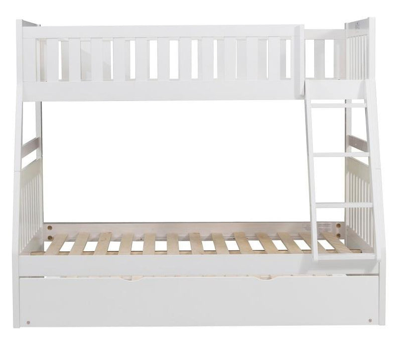 Homelegance Galen Twin/Full Bunk Bed w/ Twin Trundle in White B2053TFW-1*R - Home Discount Furniture - NJ-linden